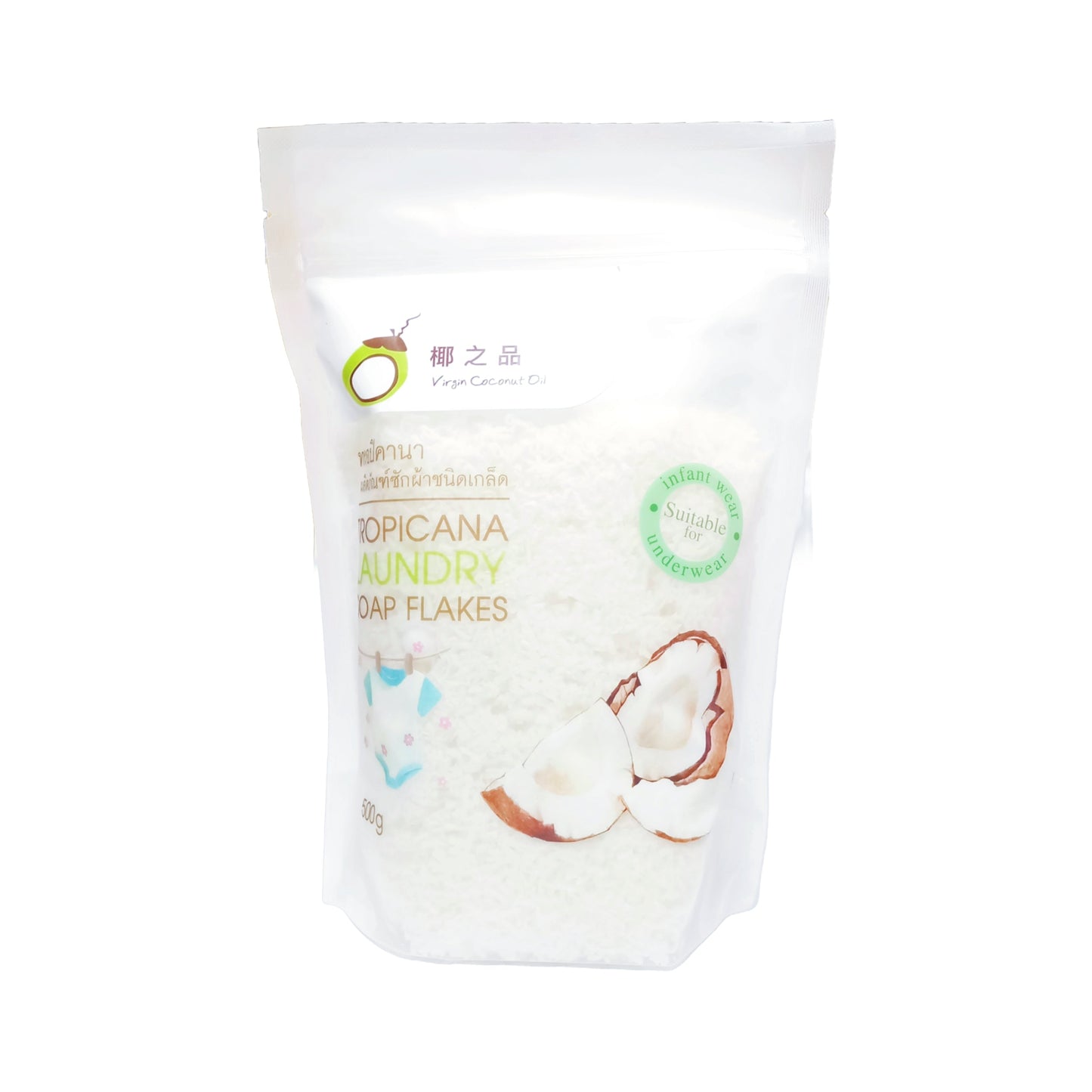 Tropicana - Coconut Oil Flake Soap for Frabric Wash 500g (Suitable for underwear and baby clothes)