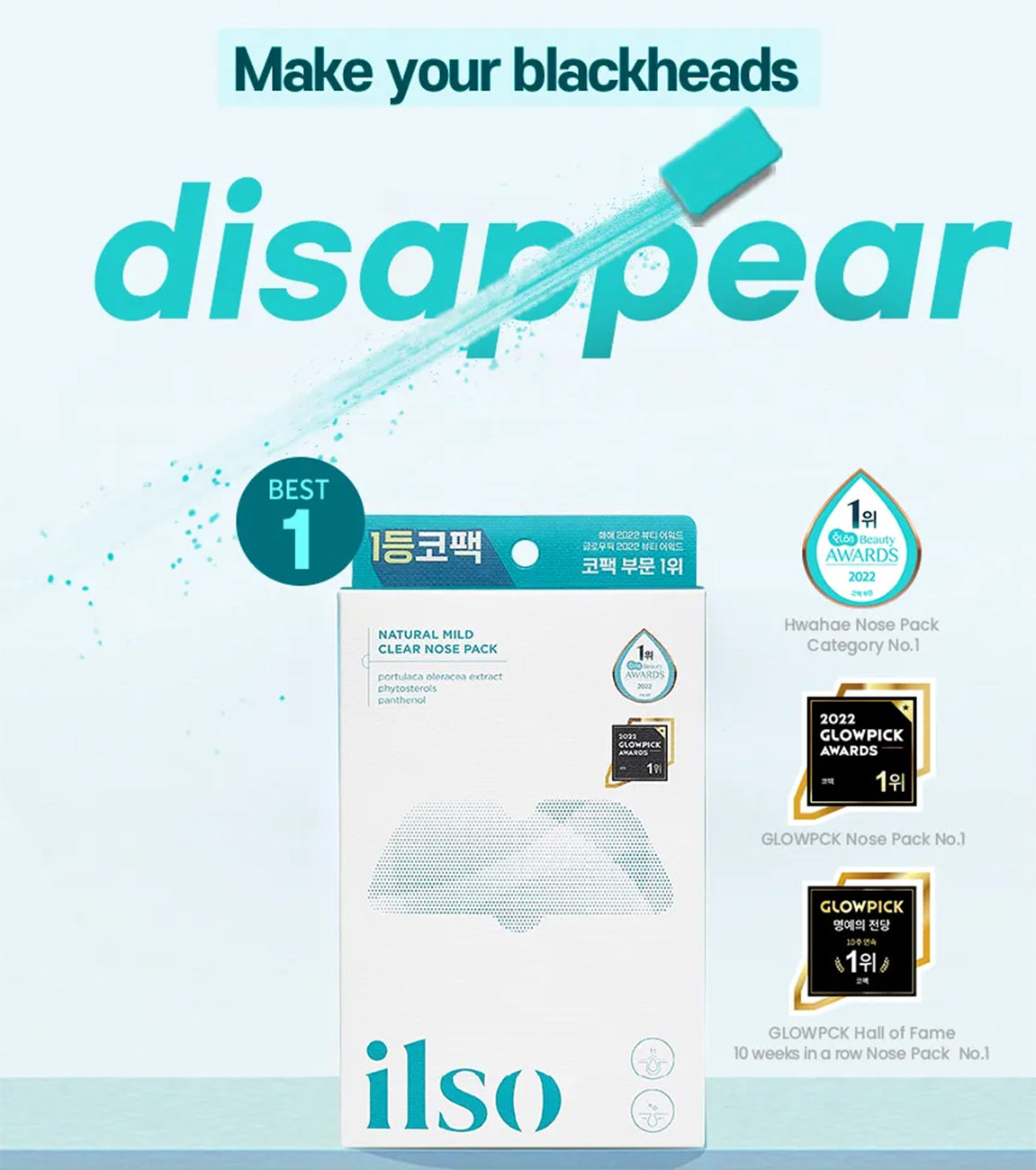 ilso - Natural Mild Clear Nose Pack