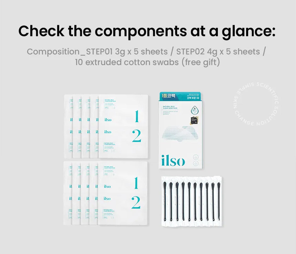 ilso - Natural Mild Clear Nose Pack