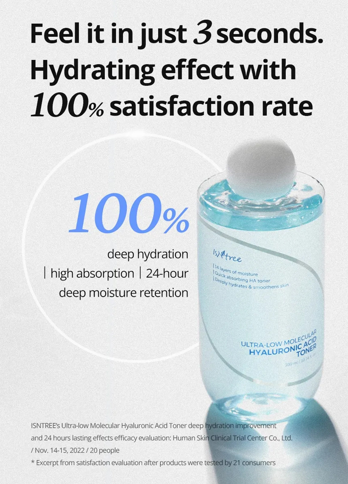 Isntree - Ultra-Low Molecular Hyaluronic Acid Toner - 300ml